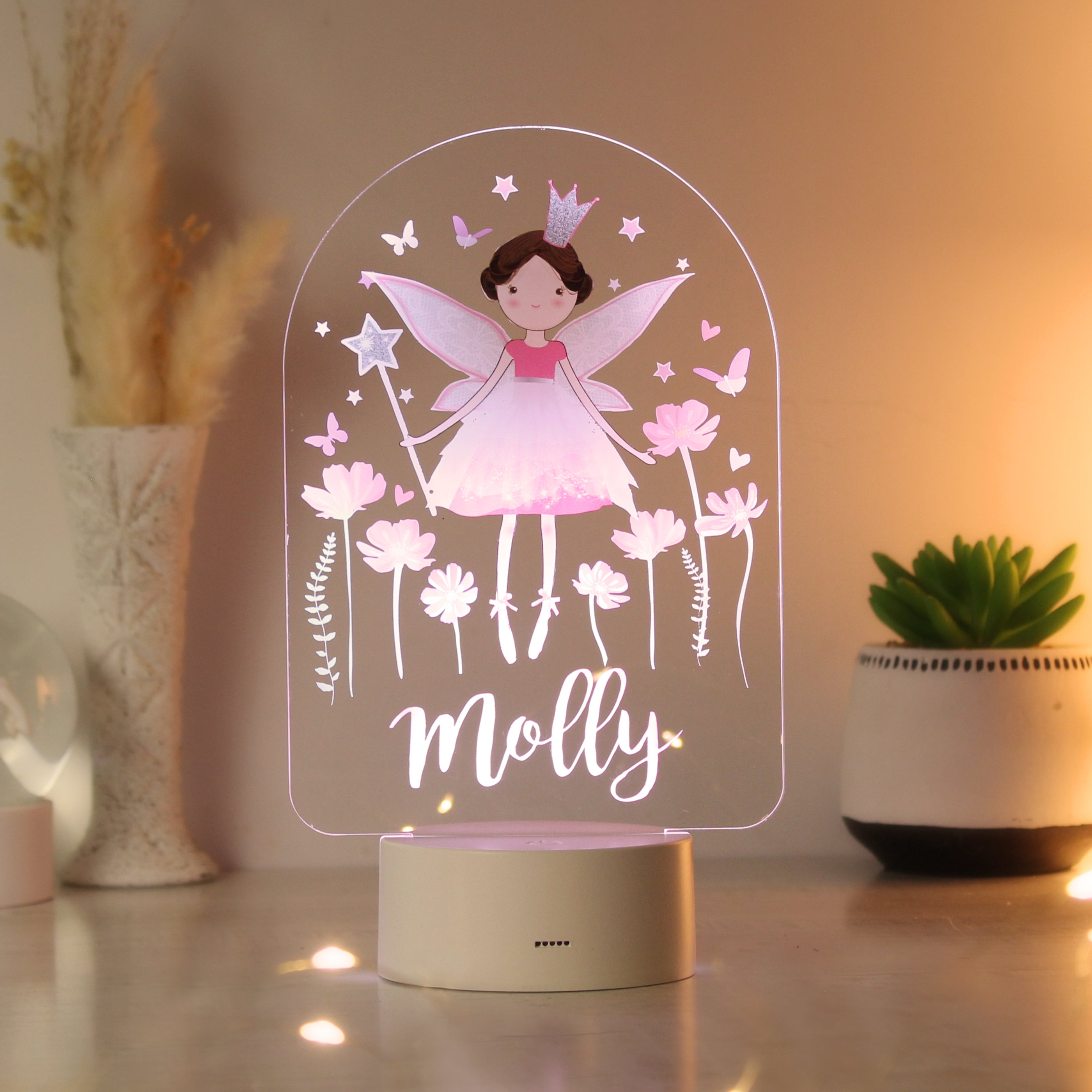 Personalised Fairy Princess LED Colour Changing Light