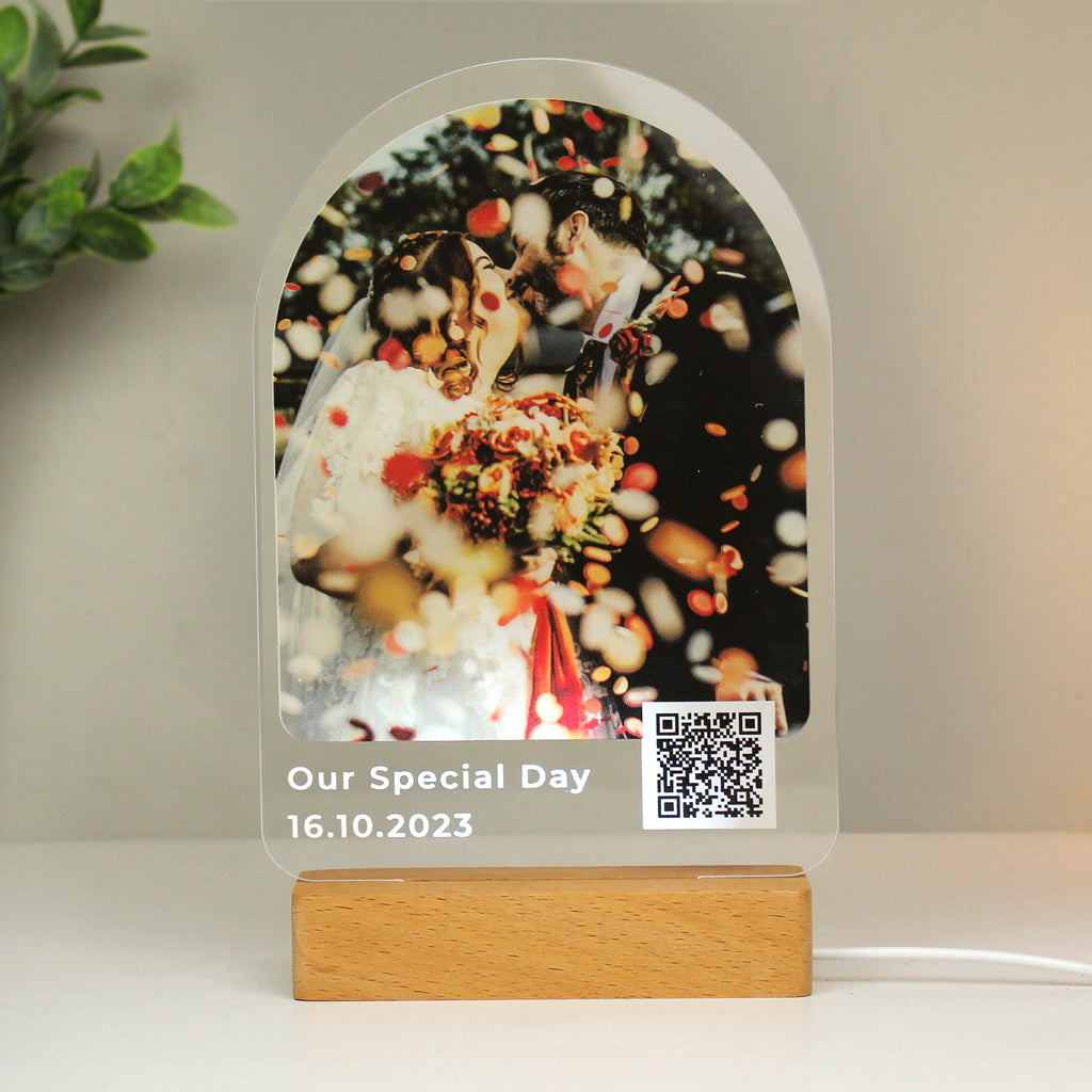Personalised QR Photo Upload LED Light