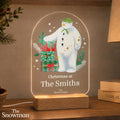 Personalised The Snowman Christmas Wishes LED sign