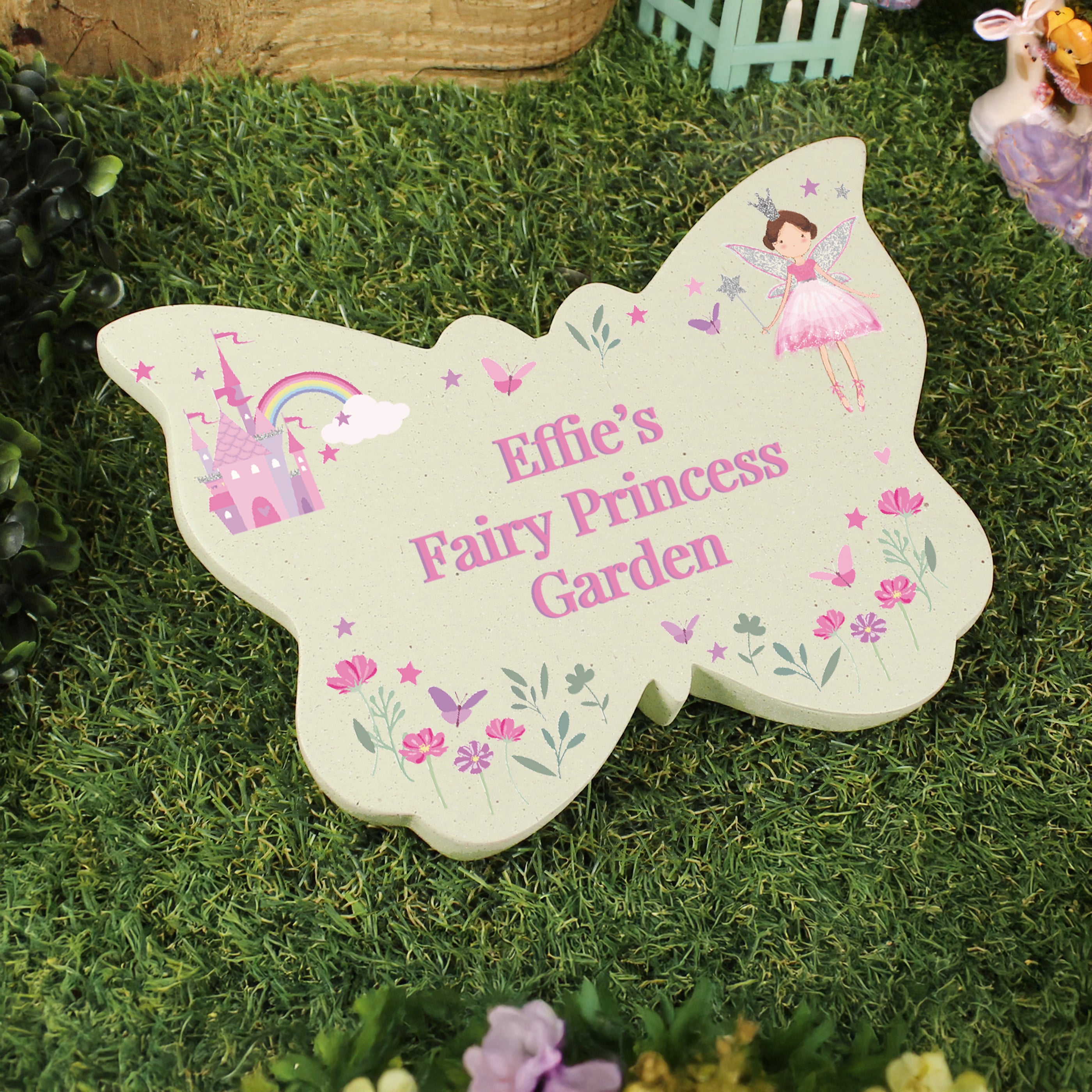 Personalised Fairy Princess Garden Butterfly Ornament