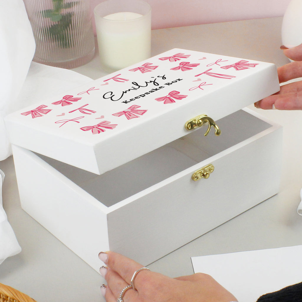 Personalised Bow Storage Box