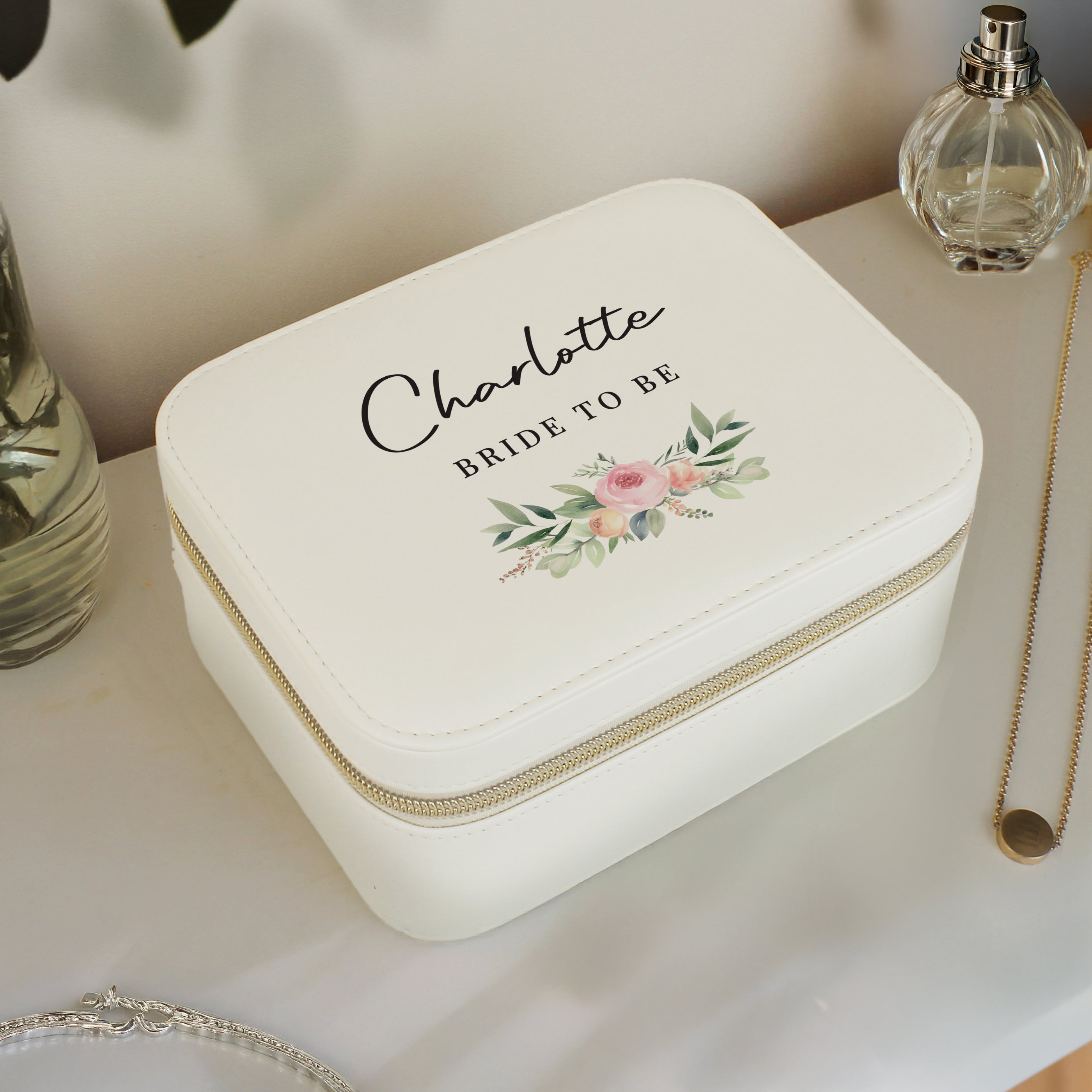 Personalised Wedding Travel Jewellery Box