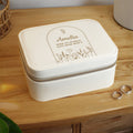 Personalised Floral Arch Travel Jewellery Box