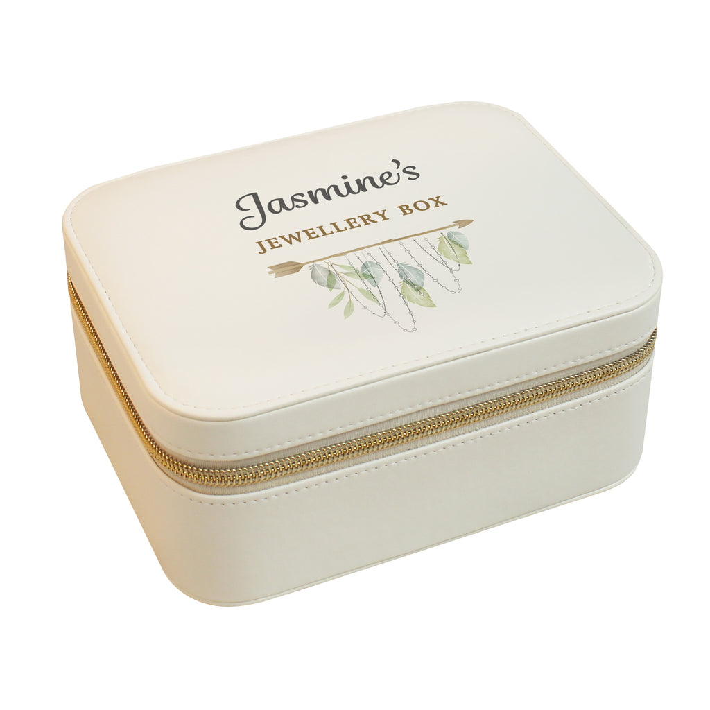 Personalised Botanical Travel Jewellery Box