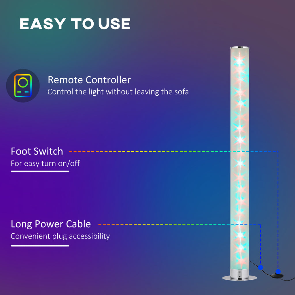 RGB Floor Lamp, Dimmable Corner Lamp with Remote Control