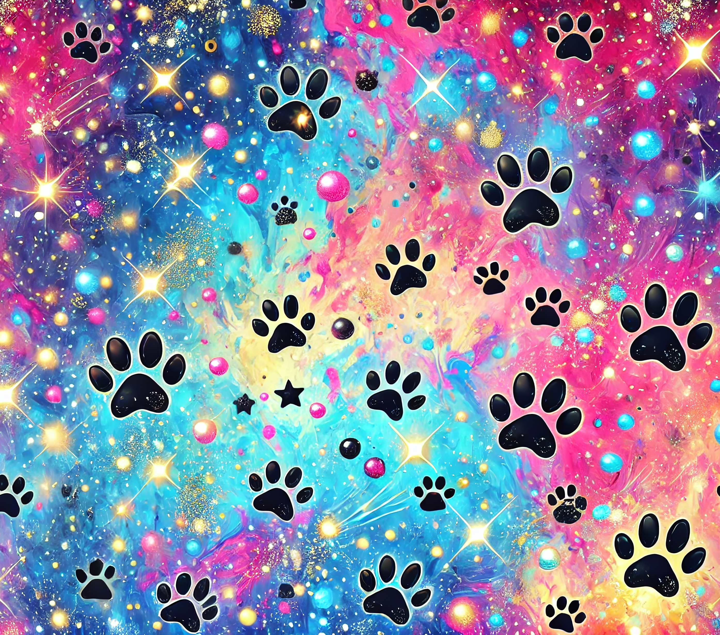 Paw Prints 20oz Stainless Steel Skinny Tumblers