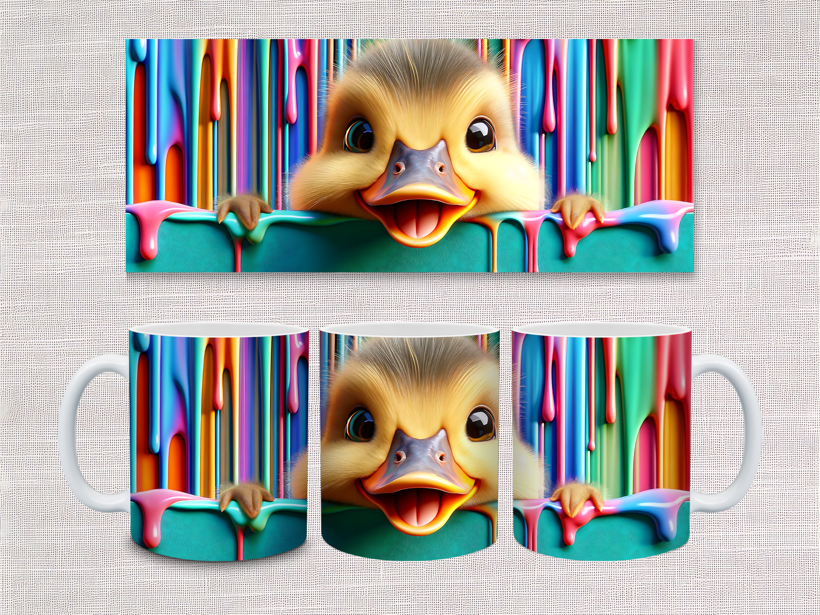Peek-A-Boo Animals Mug & Coaster Sets - 13 Designs