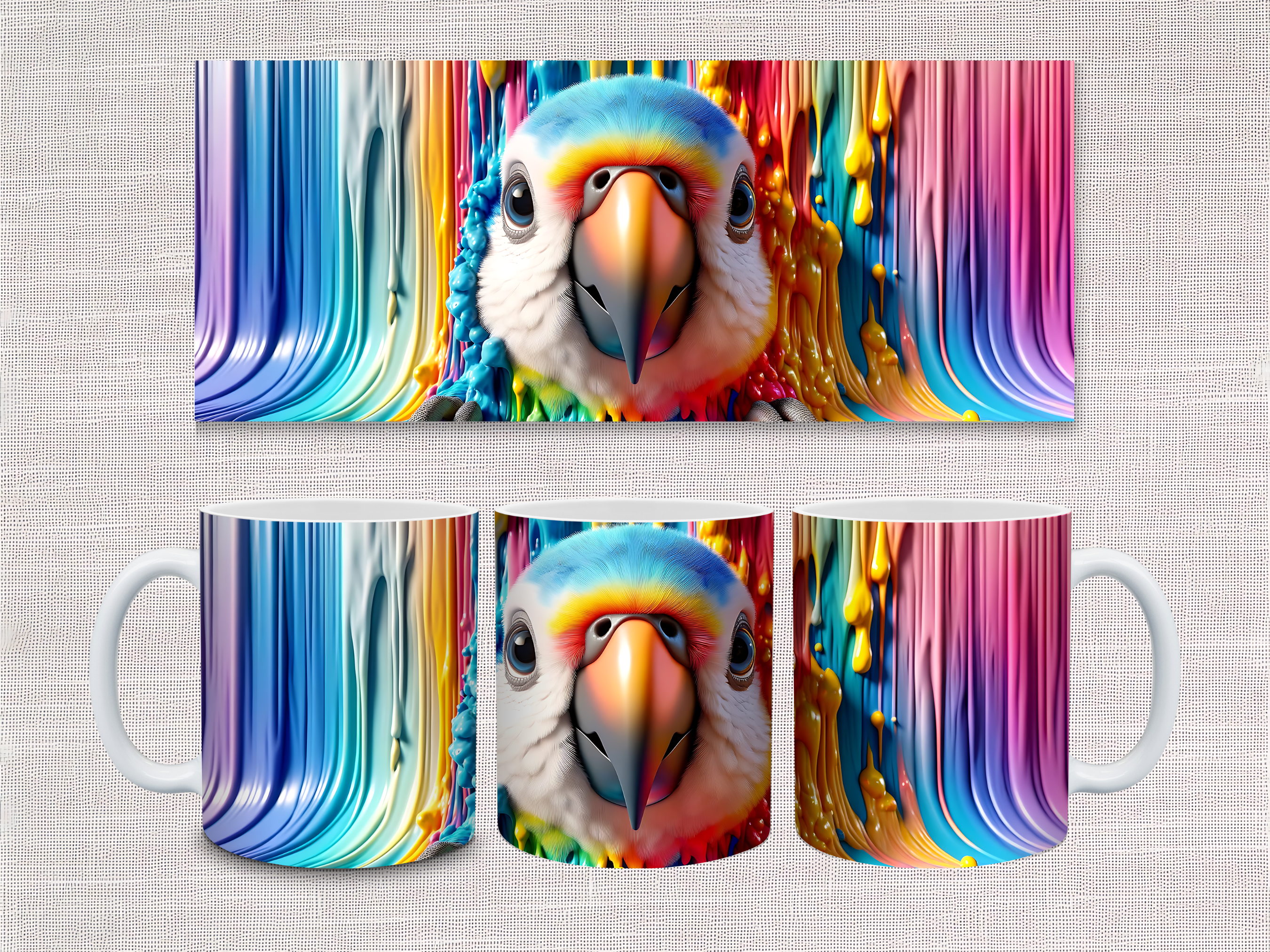 Peek-A-Boo Animals Mug & Coaster Sets - 13 Designs