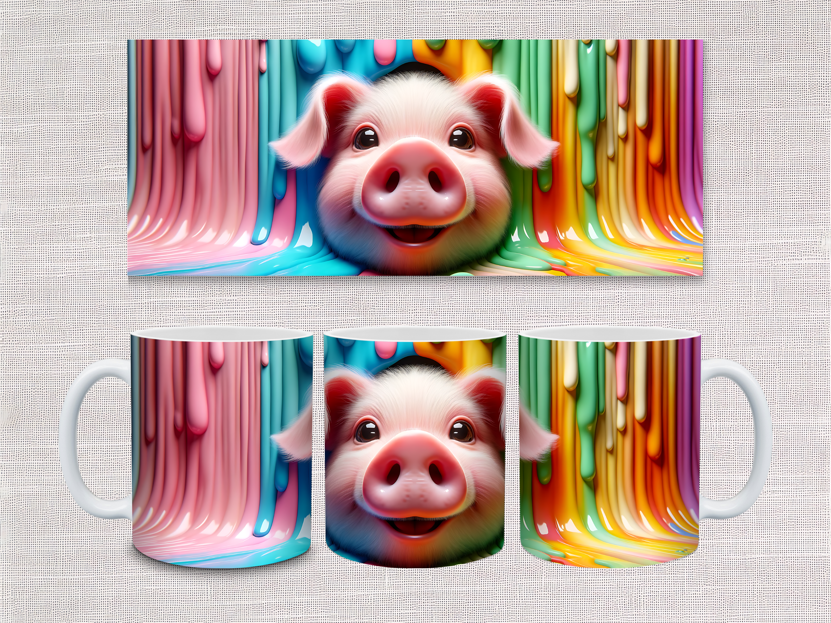 Peek-A-Boo Animals Mug & Coaster Sets - 13 Designs