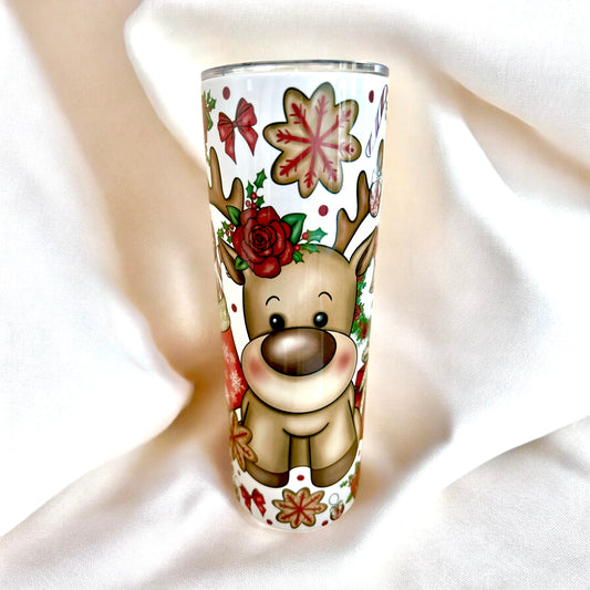 Christmas Reindeer 20oz Stainless Steel Tumbler