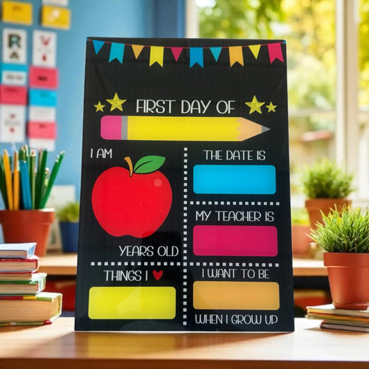 Back to School Board & Dry Wipe Pen - 2 Designs
