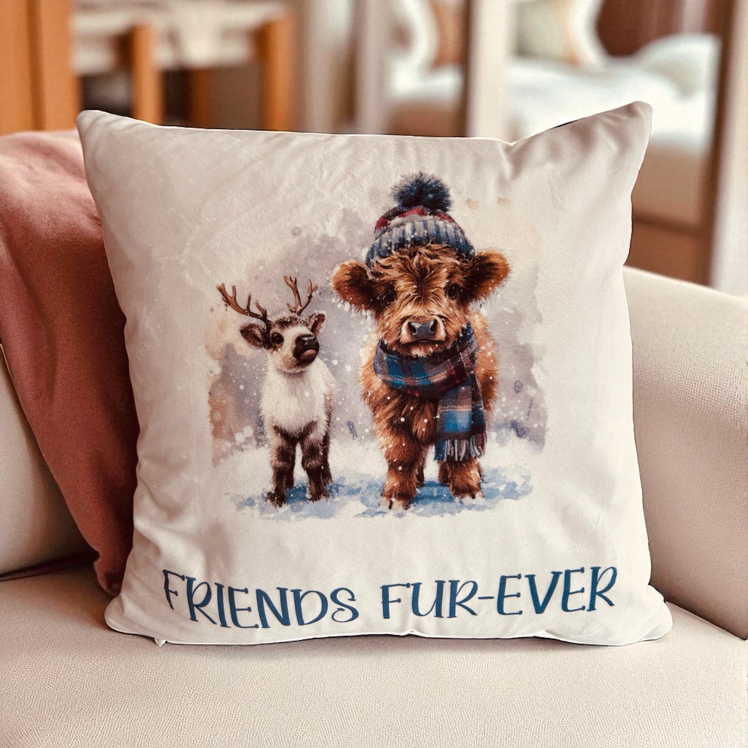 Winter Friends Cushion Collection - 4 Designs To Choose From