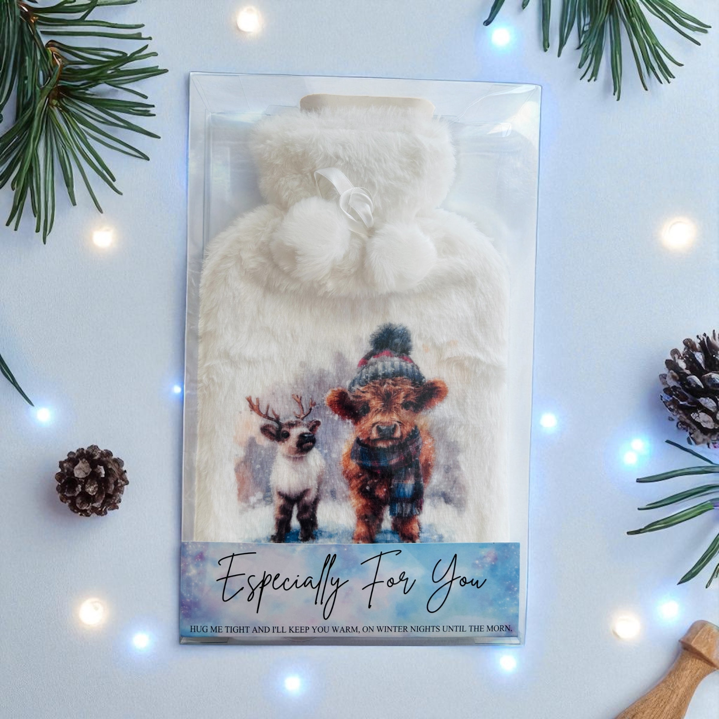 Winter Friends Hot Water Bottle Collection 🐾 - 4 Designs to Choose From