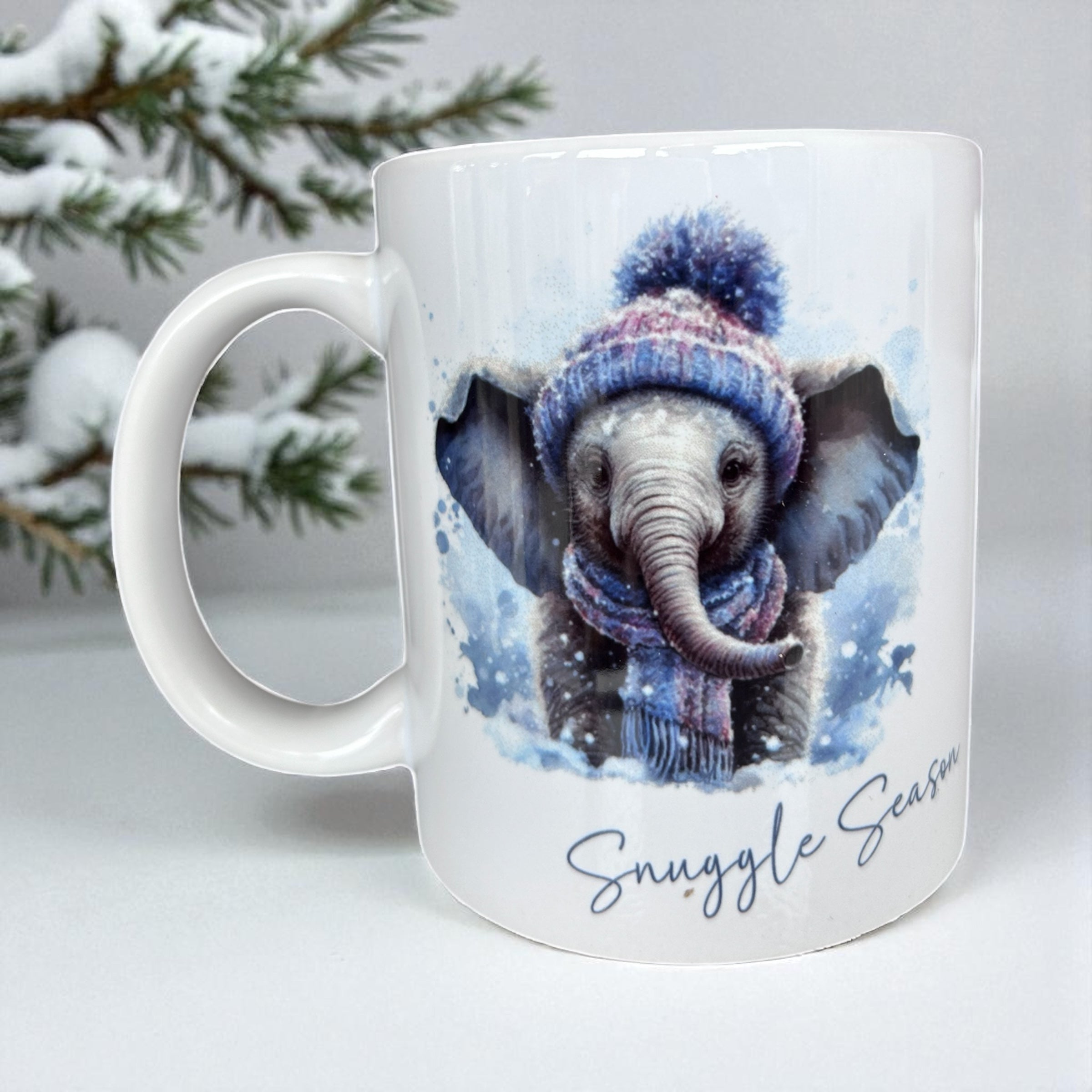 🐘 Bobble Hat Baby Elephant – Winter Friends Collection