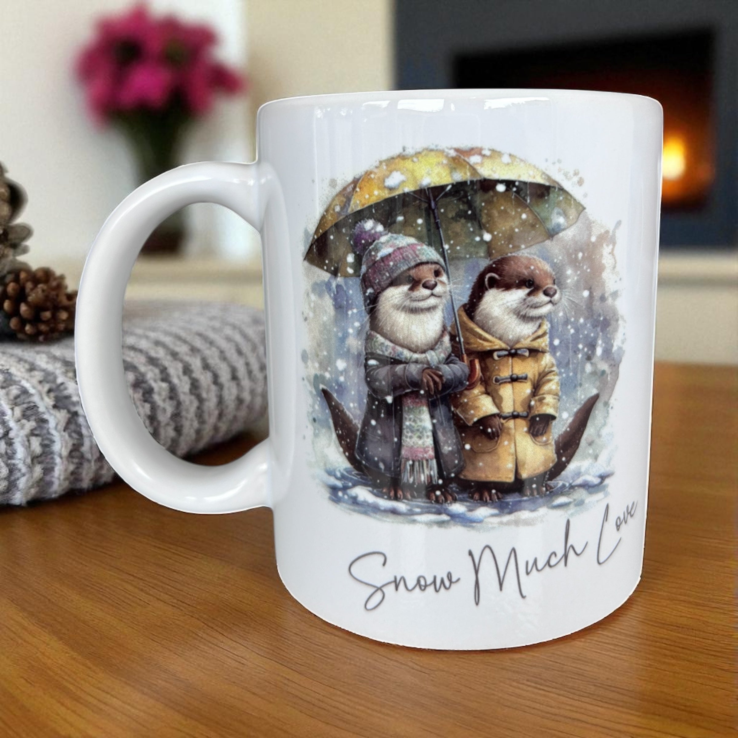 🦦 Snow Much Love – Winter Friends Collection - Otter Couple