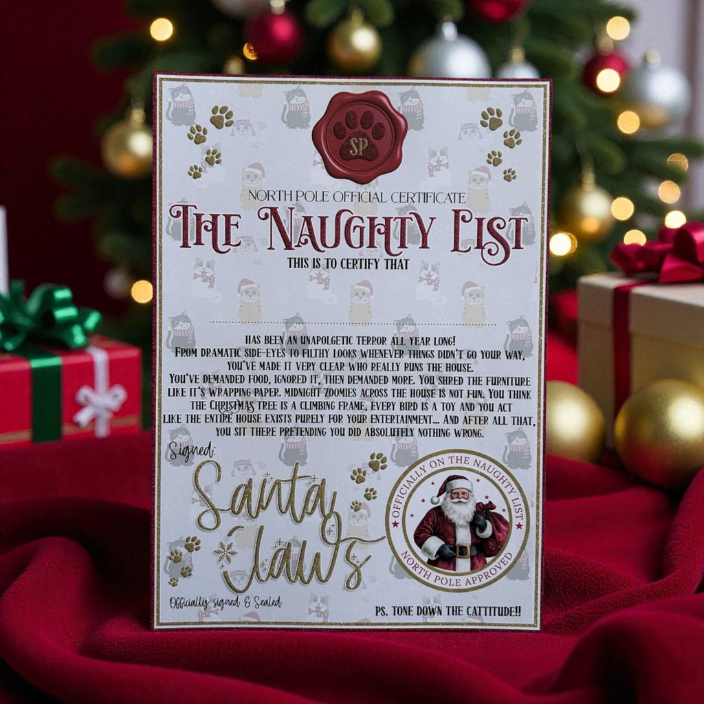 Santa Paws/Claws - Naughty and Nice Lists & Treat Boxes Bundle