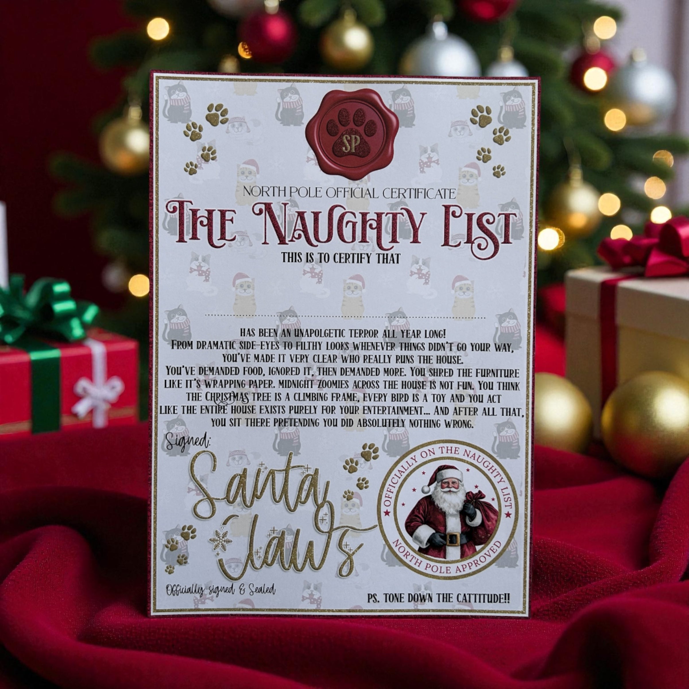 Santa Paws/Claws - Naughty and Nice Lists & Treat Boxes Bundle