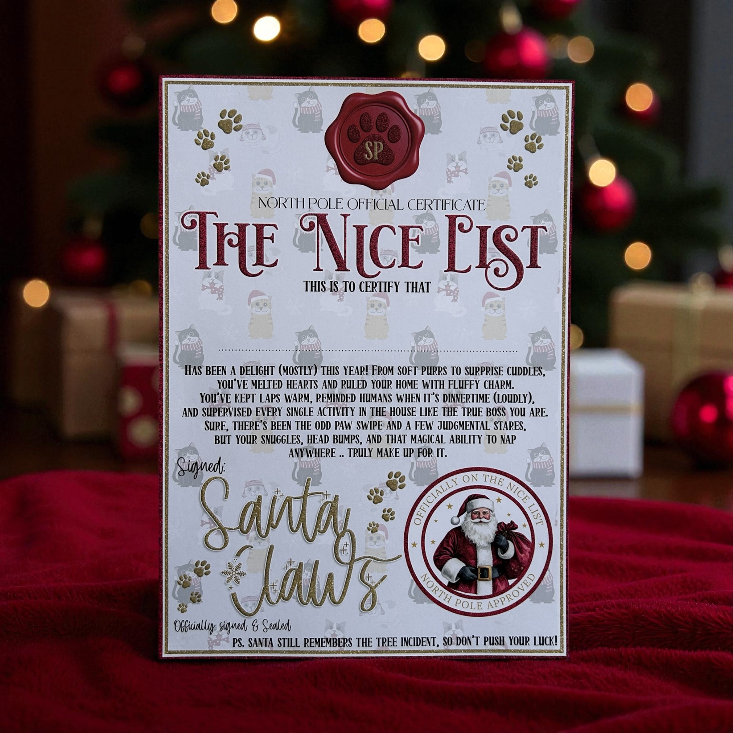 Santa Paws/Claws - Naughty and Nice Lists & Treat Boxes Bundle