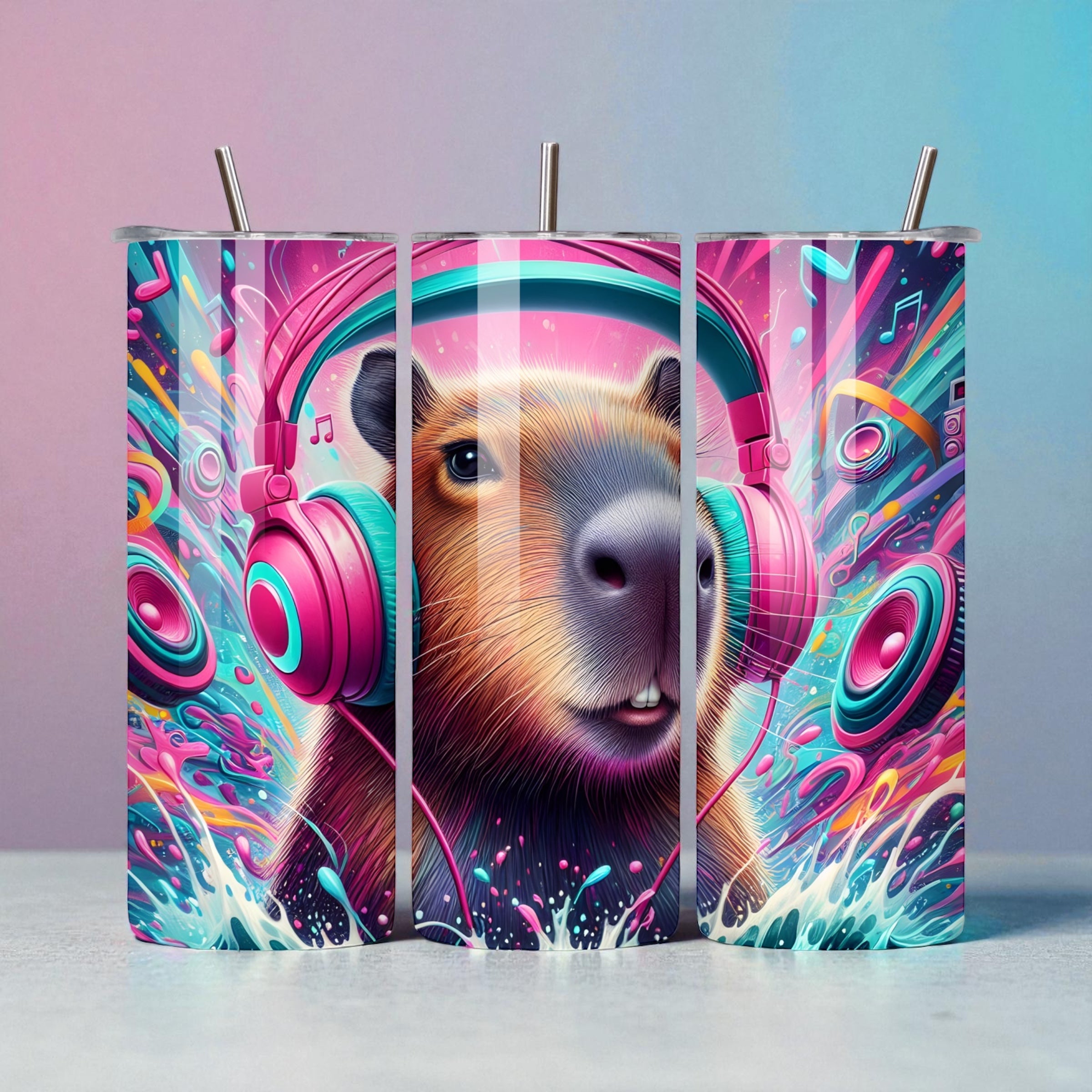 Capybara 20oz Tumblers - 5 Designs to Choose From