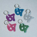 Glitter Acrylic 6 7 Keyrings