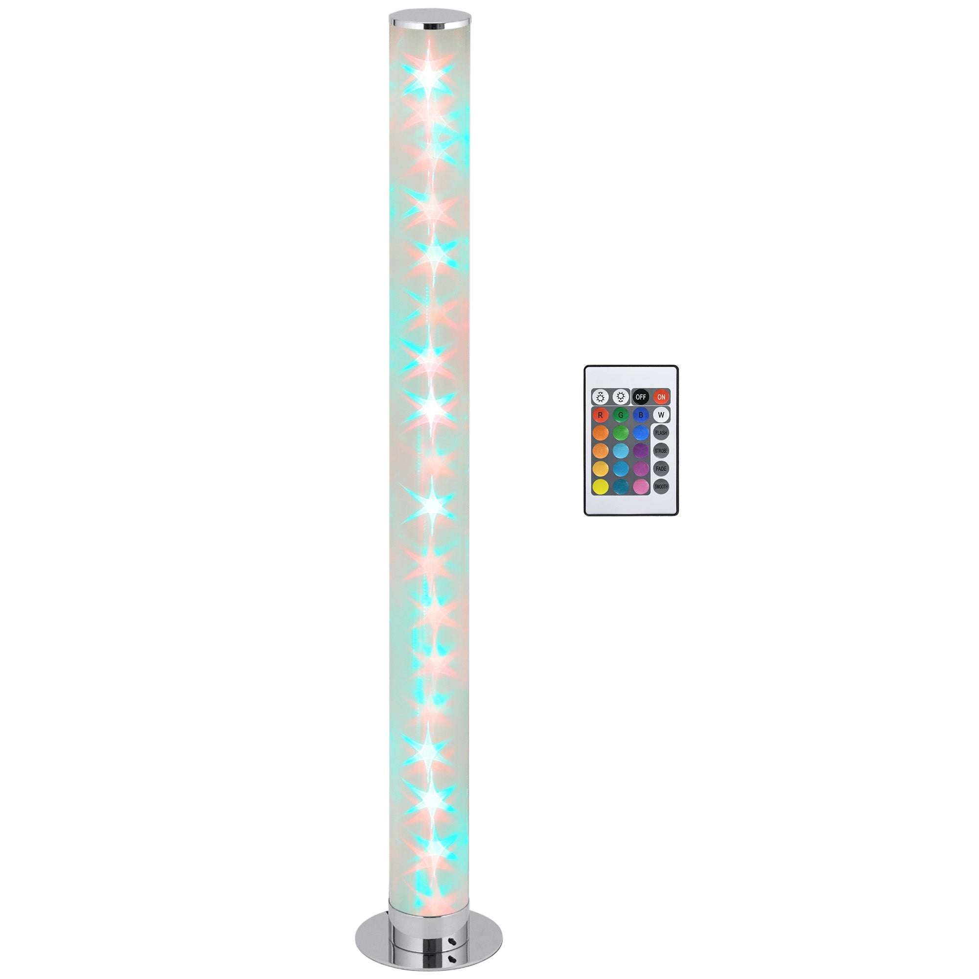 RGB Floor Lamp, Dimmable Corner Lamp with Remote Control