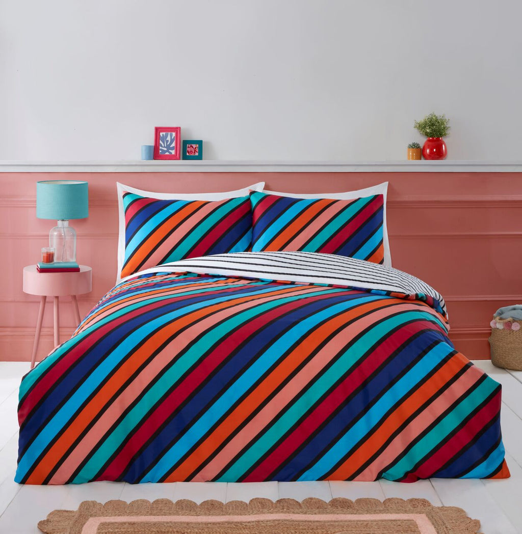 Oxford Stripe Duvet Set - 2 Colour Options
