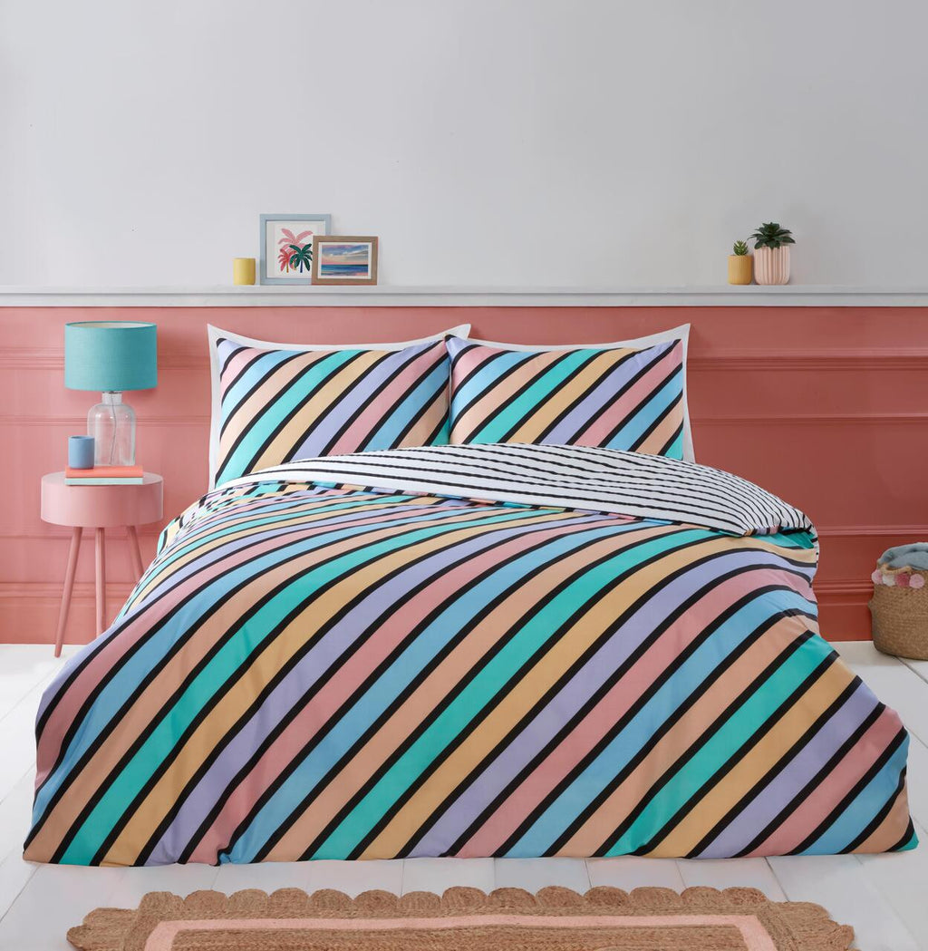 Oxford Stripe Duvet Set - 2 Colour Options