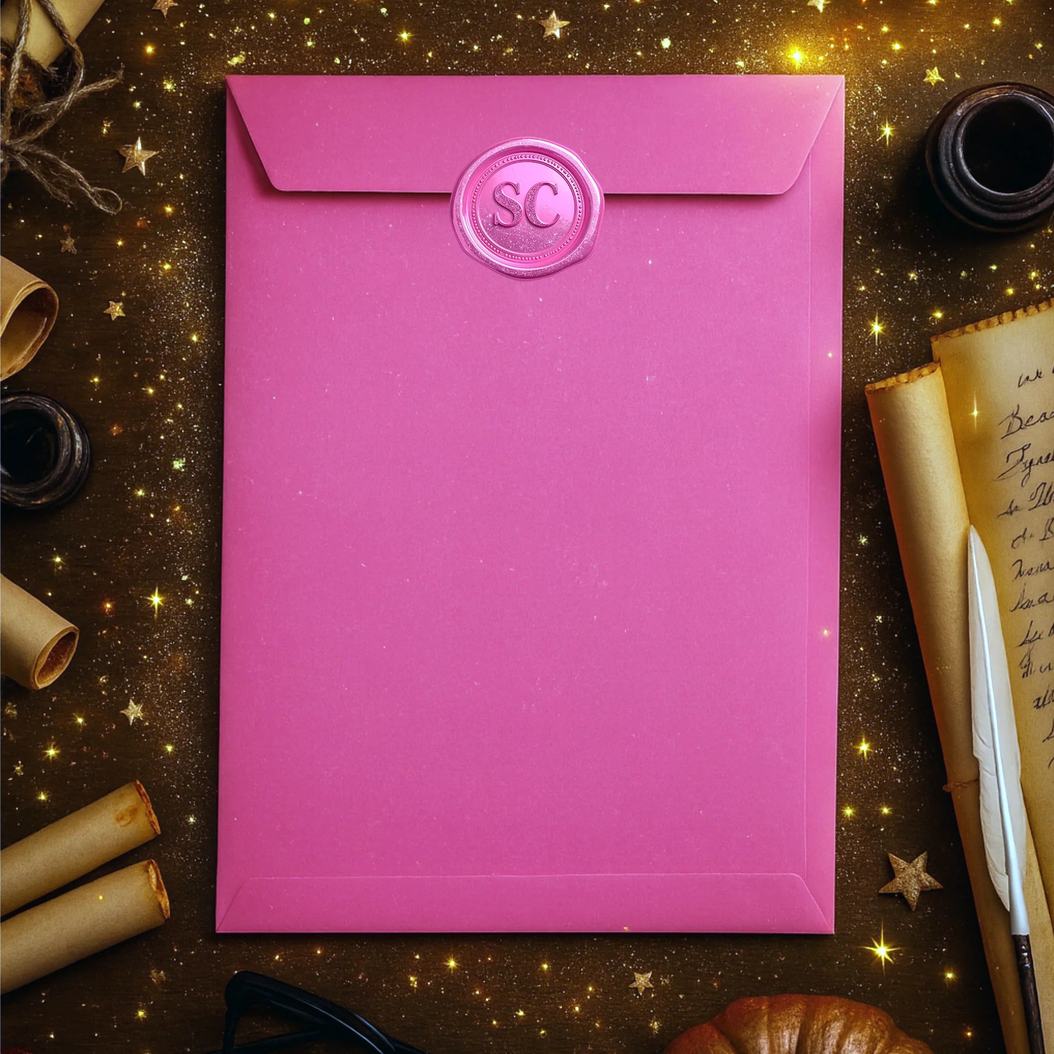 ✨ Personalised Santa’s Nice List Certificate & Matching Envelope – Pink Edition ✨