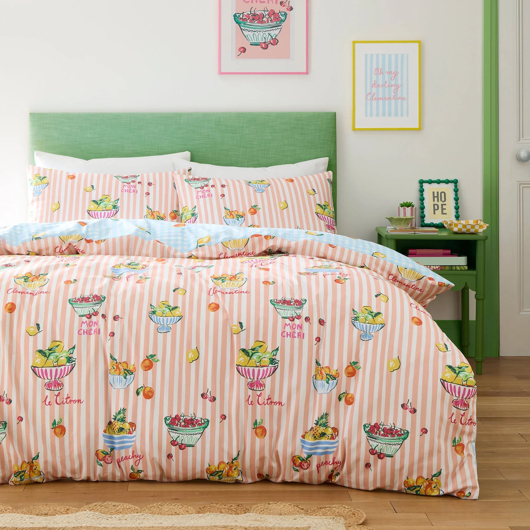 Duvet Cover Set Summer Fruits in Multi