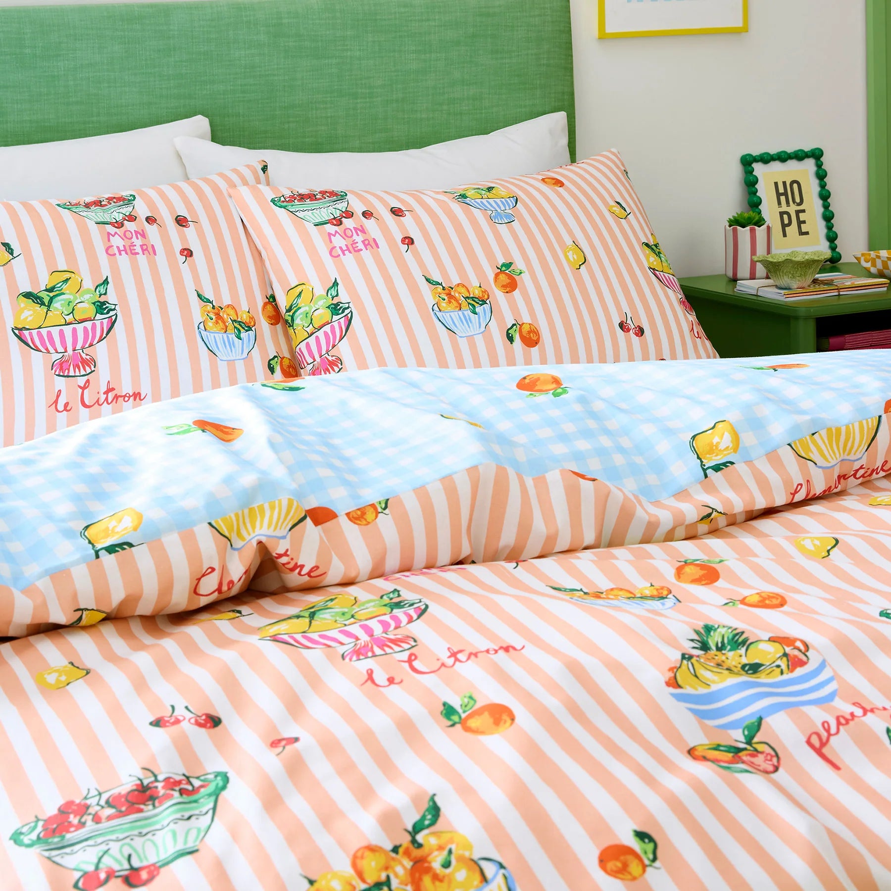 Duvet Cover Set Summer Fruits in Multi