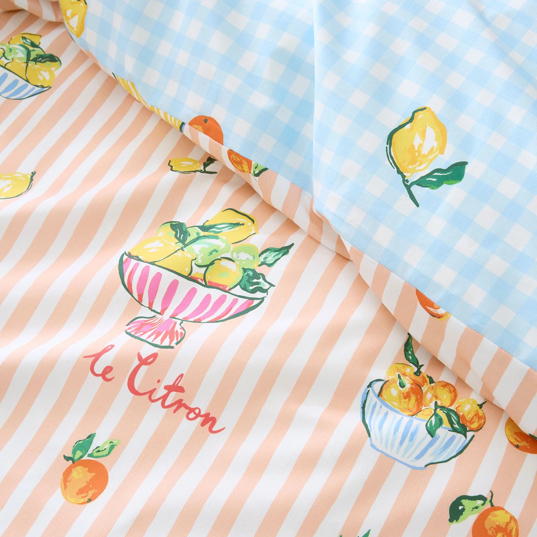 Duvet Cover Set Summer Fruits in Multi