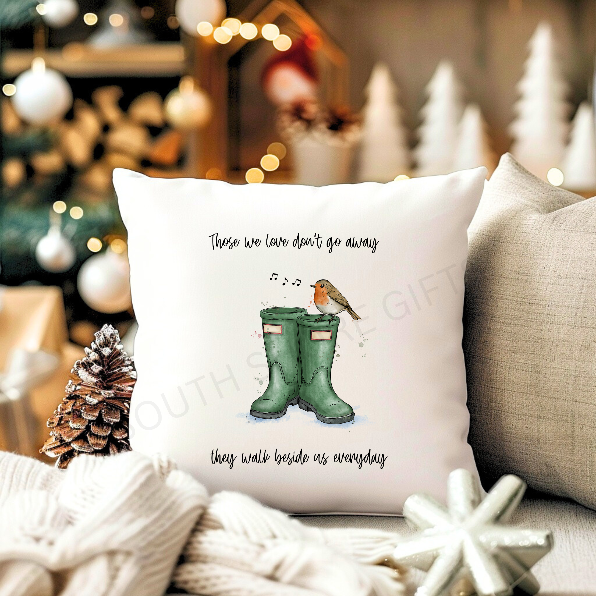 “Those We Love” Velvet Cushion – 40x40cm