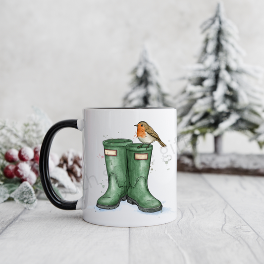 'Robin Rest a While' Mug