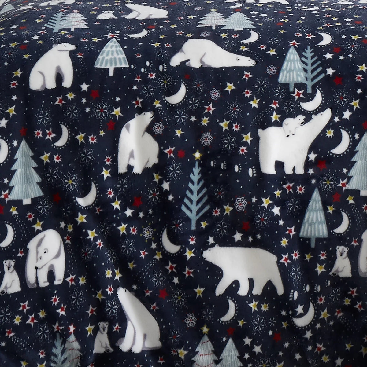 Starry Night Christmas Throw in Blue 120 x 150cm