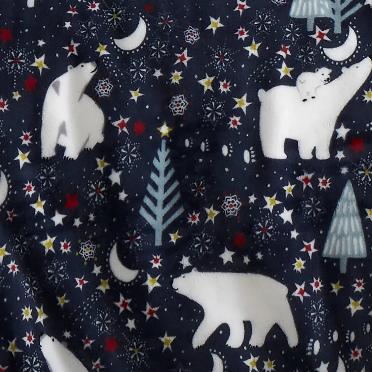 Starry Night Christmas Throw in Blue 120 x 150cm