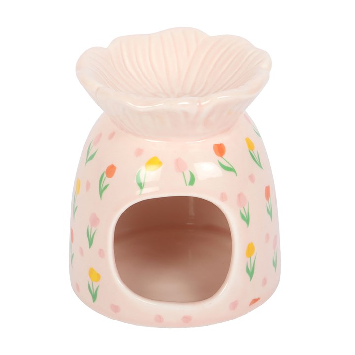 Tulip Print Oil Burner and Wax Warmer