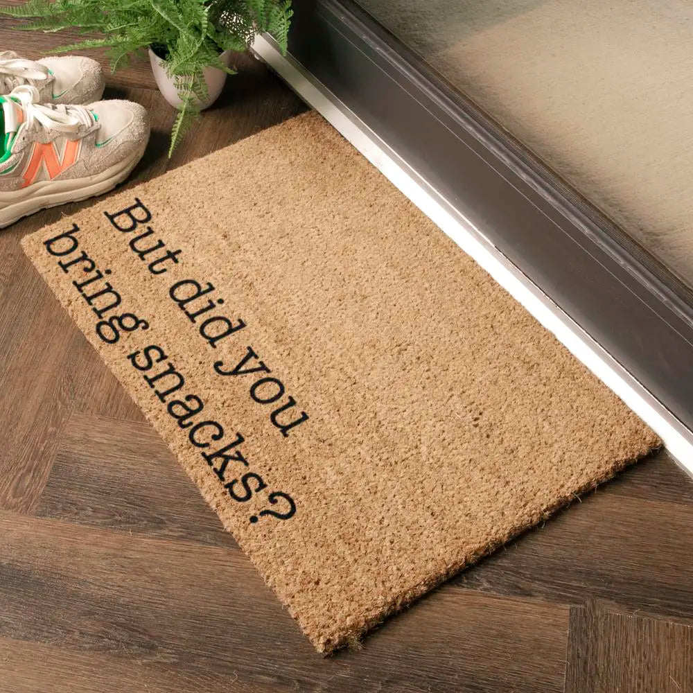 But Did You Bring Snacks Doormat