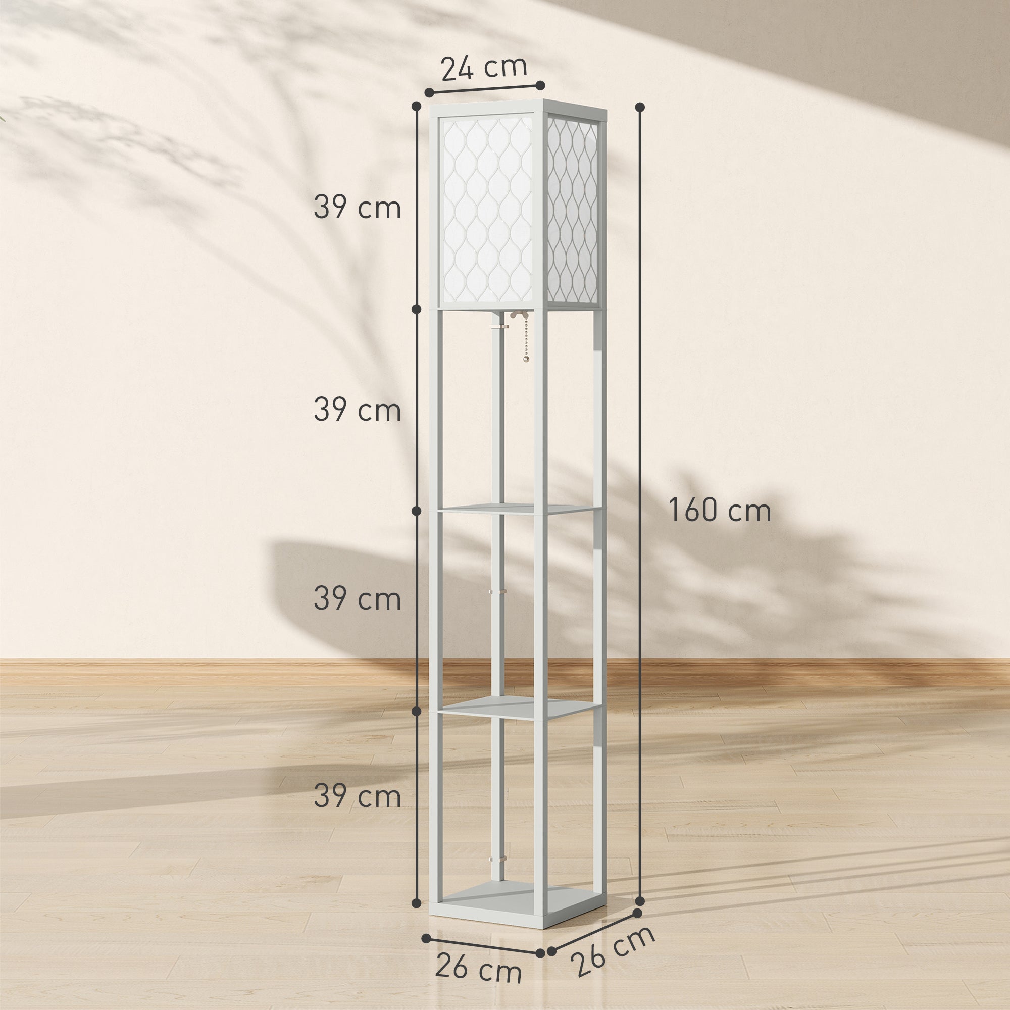 Three-Shelf Standing Lamp - 2 Options