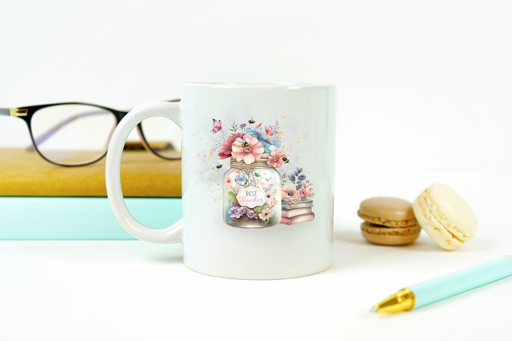 Best Teacher Floral - Mug or Travel Mug