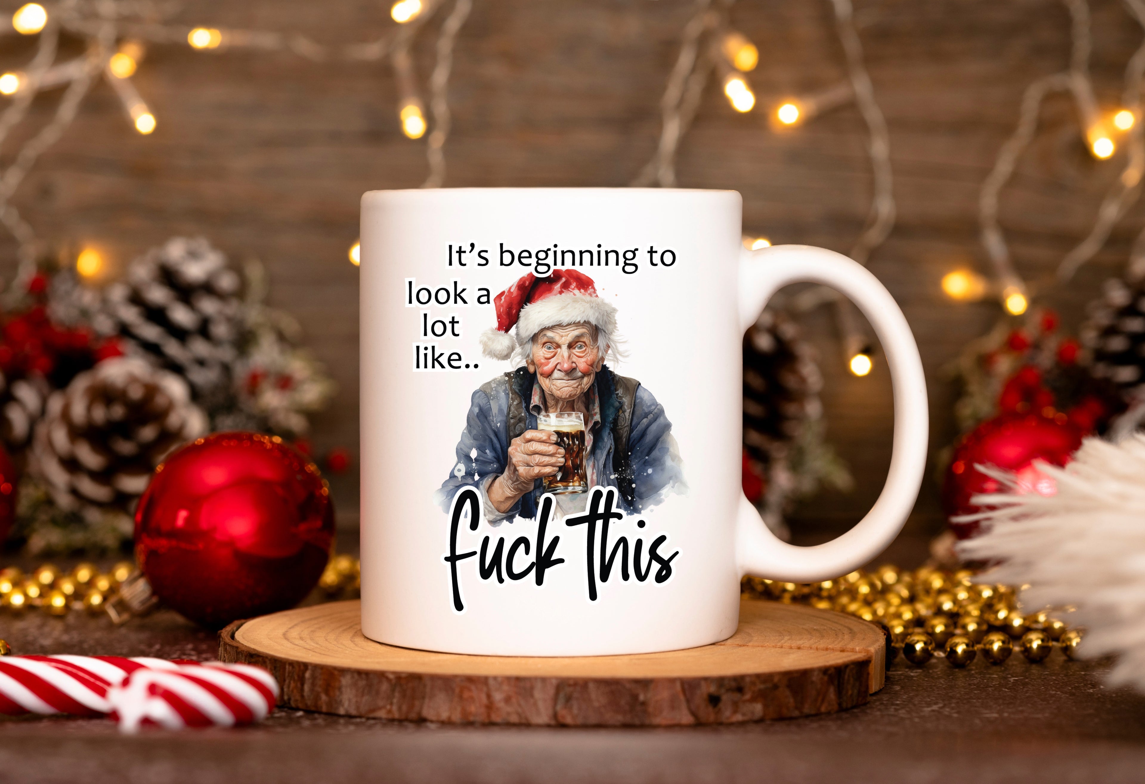 Granny Christmas Rude Humour Mug - 8 Designs