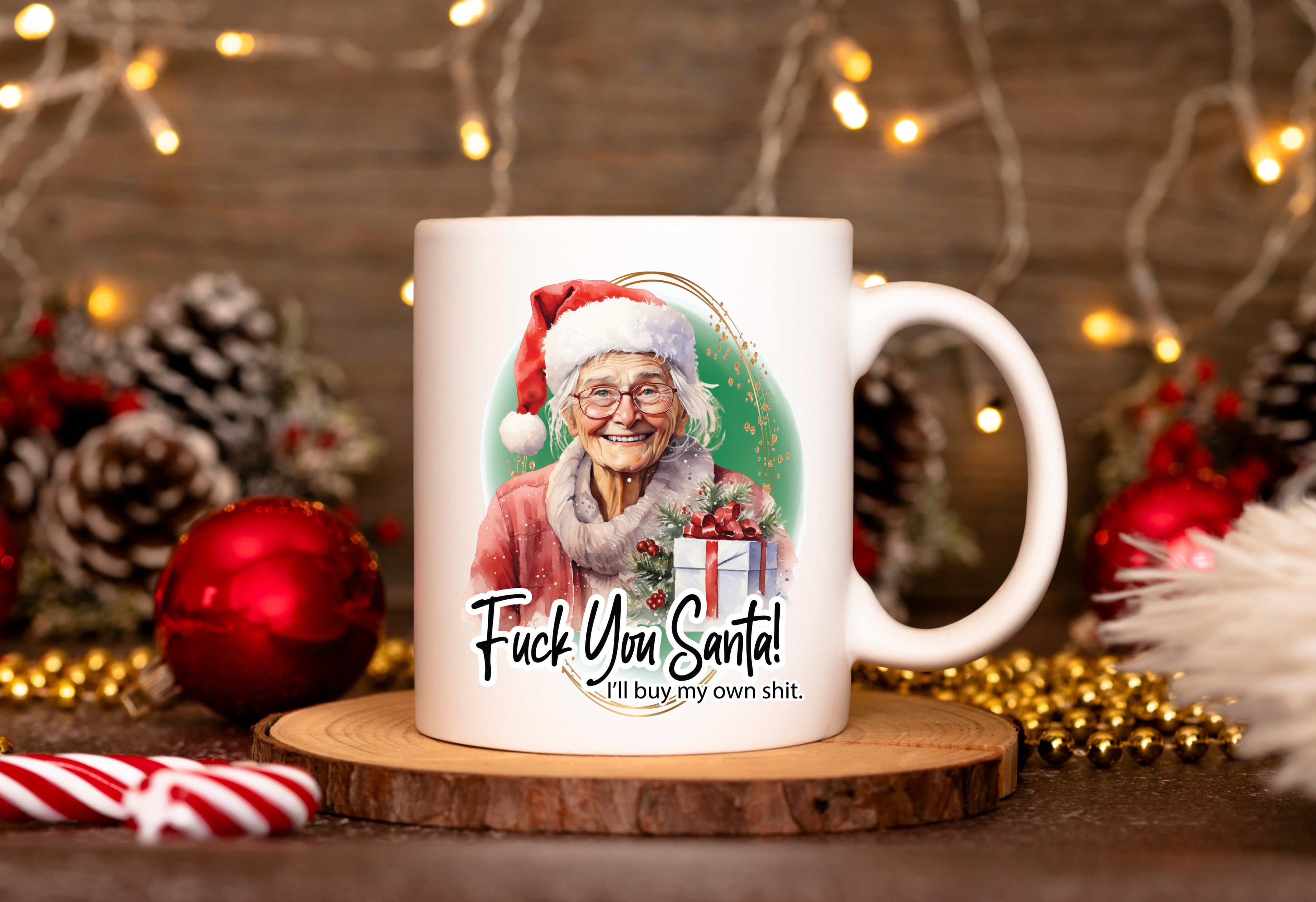 Granny Christmas Rude Humour Mug - 8 Designs