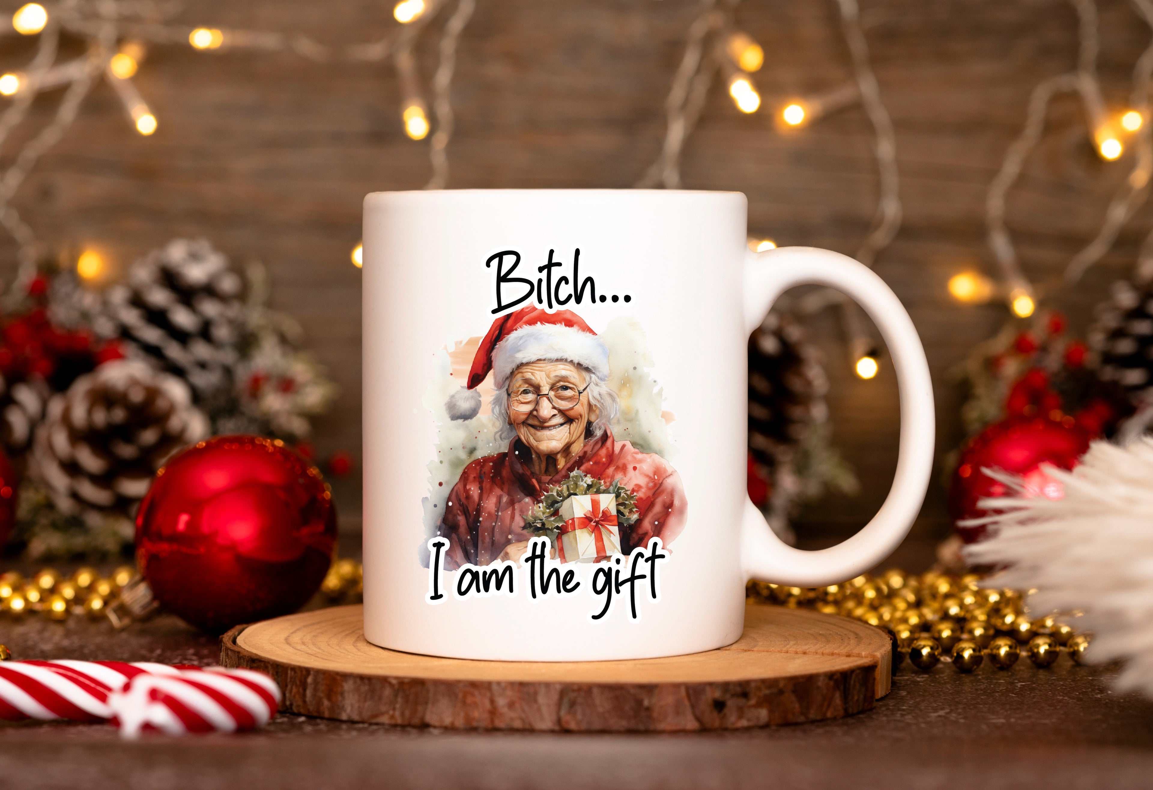 Granny Christmas Rude Humour Mug - 8 Designs