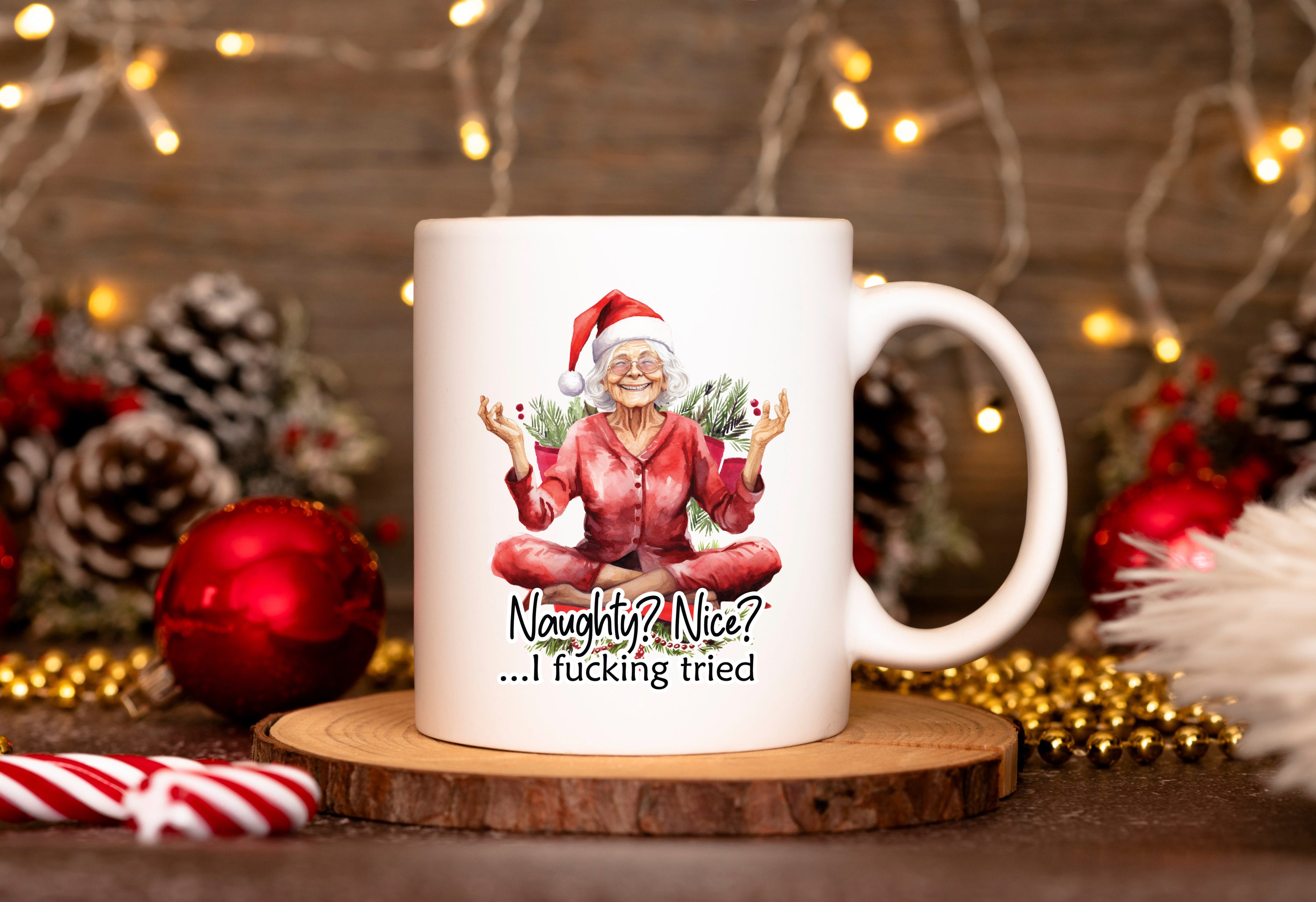 Granny Christmas Rude Humour Mug - 8 Designs