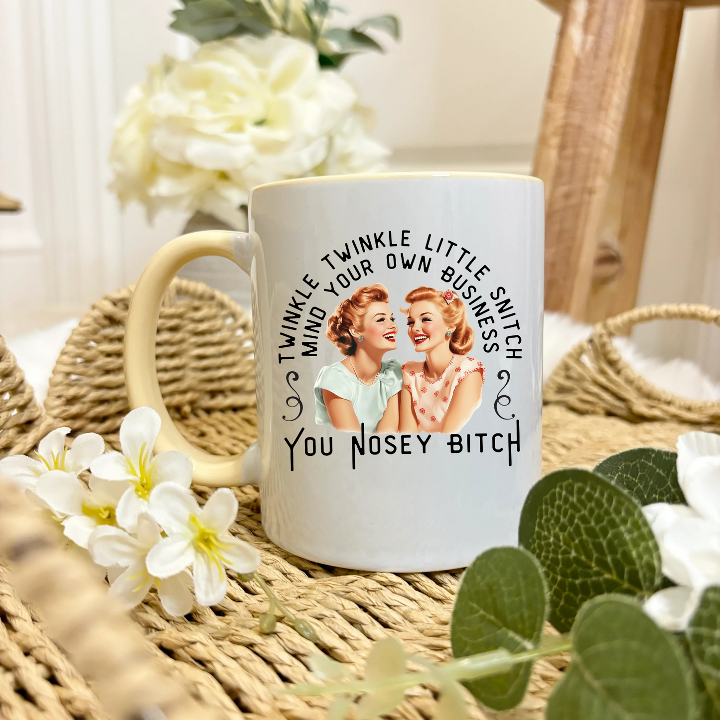Vintage Retro Sarcastic/Sweary/Humour Mugs - 9 Designs