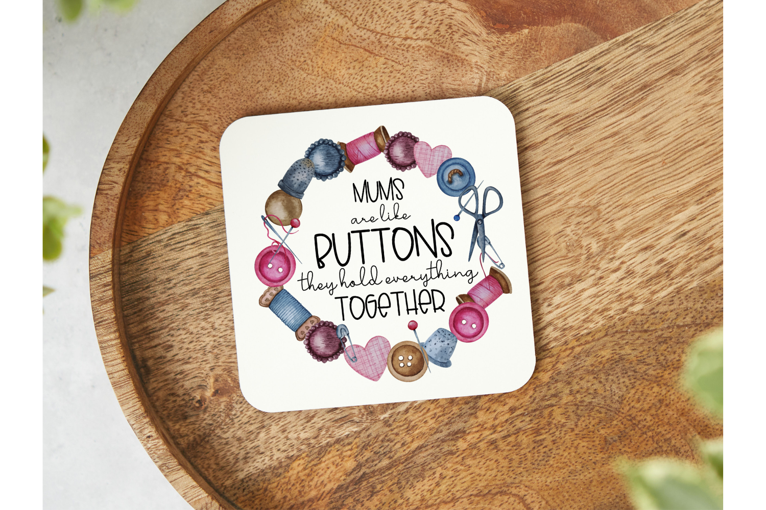 Mums are Like Buttons - Mug & Coaster Set - Other Recipient Options