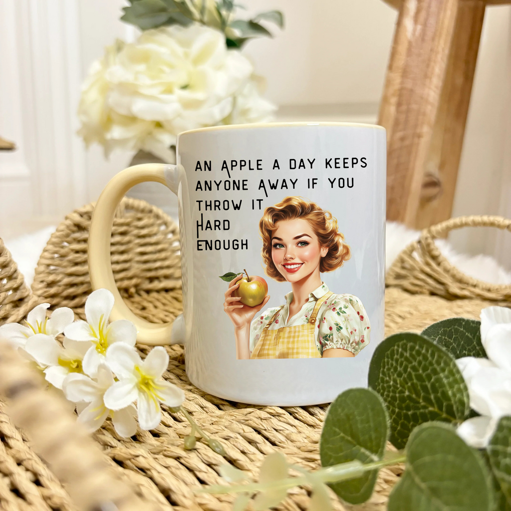 Vintage Retro Sarcastic/Sweary/Humour Mugs - 9 Designs