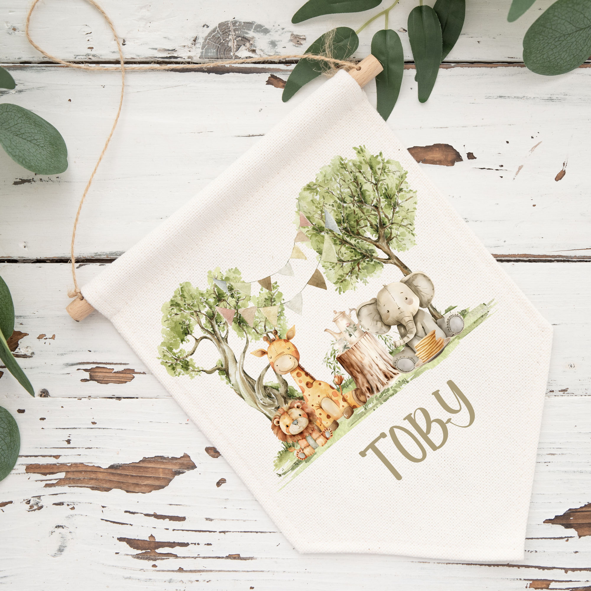 Personalised Jungle Pennant - 2 Designs