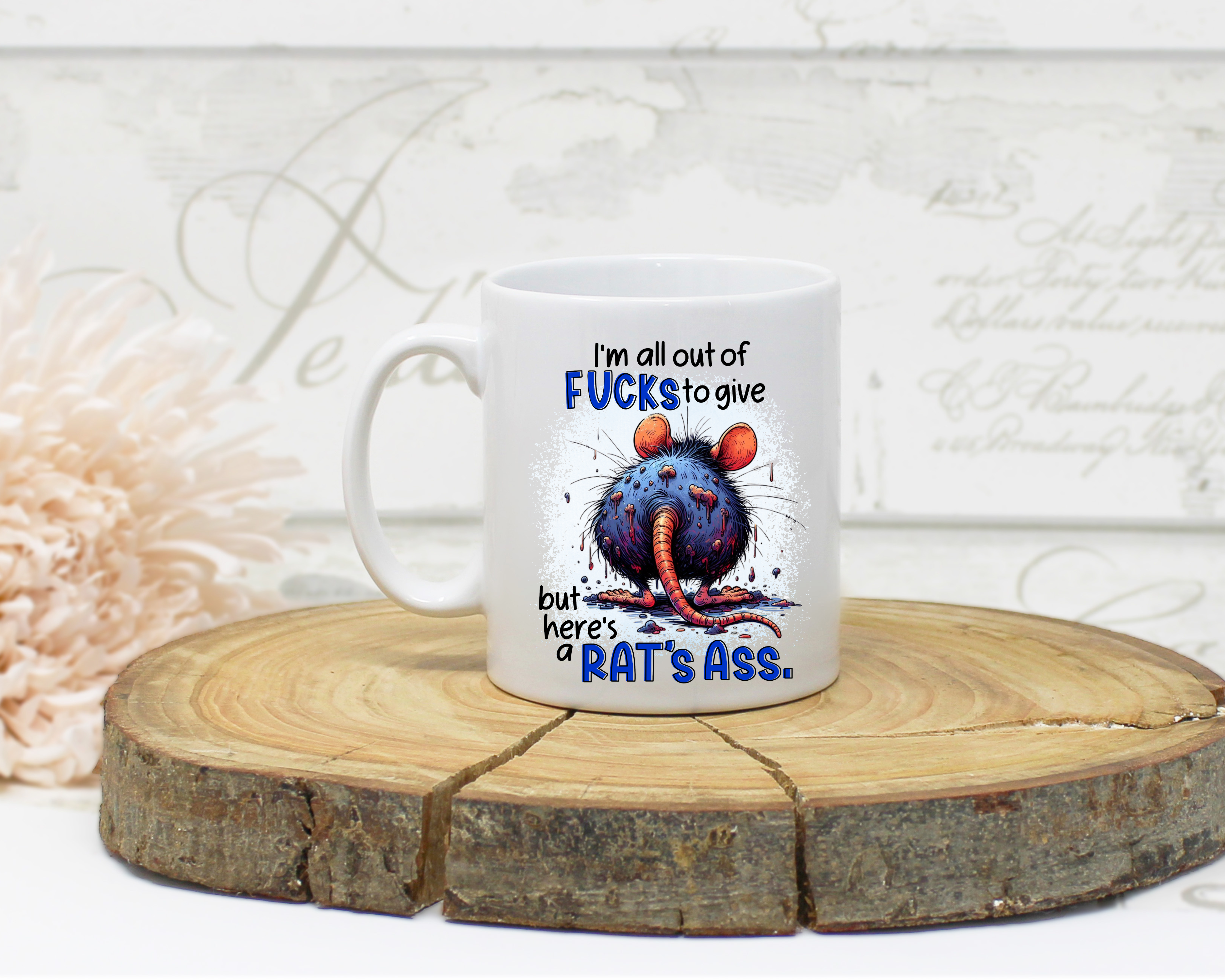 Rat's Ass Sweary Humour Mug