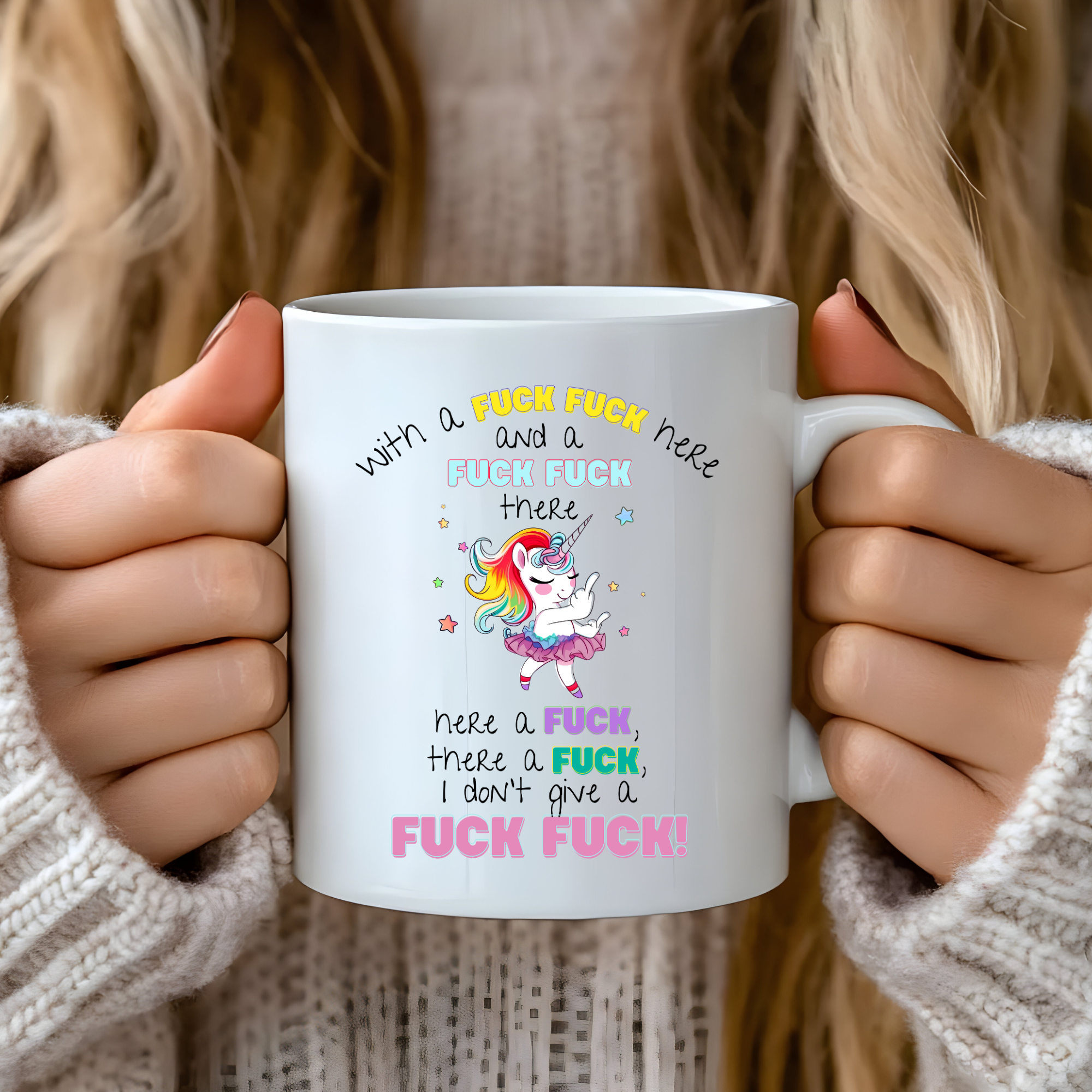 Unicorn F F Mug ( Sweary )