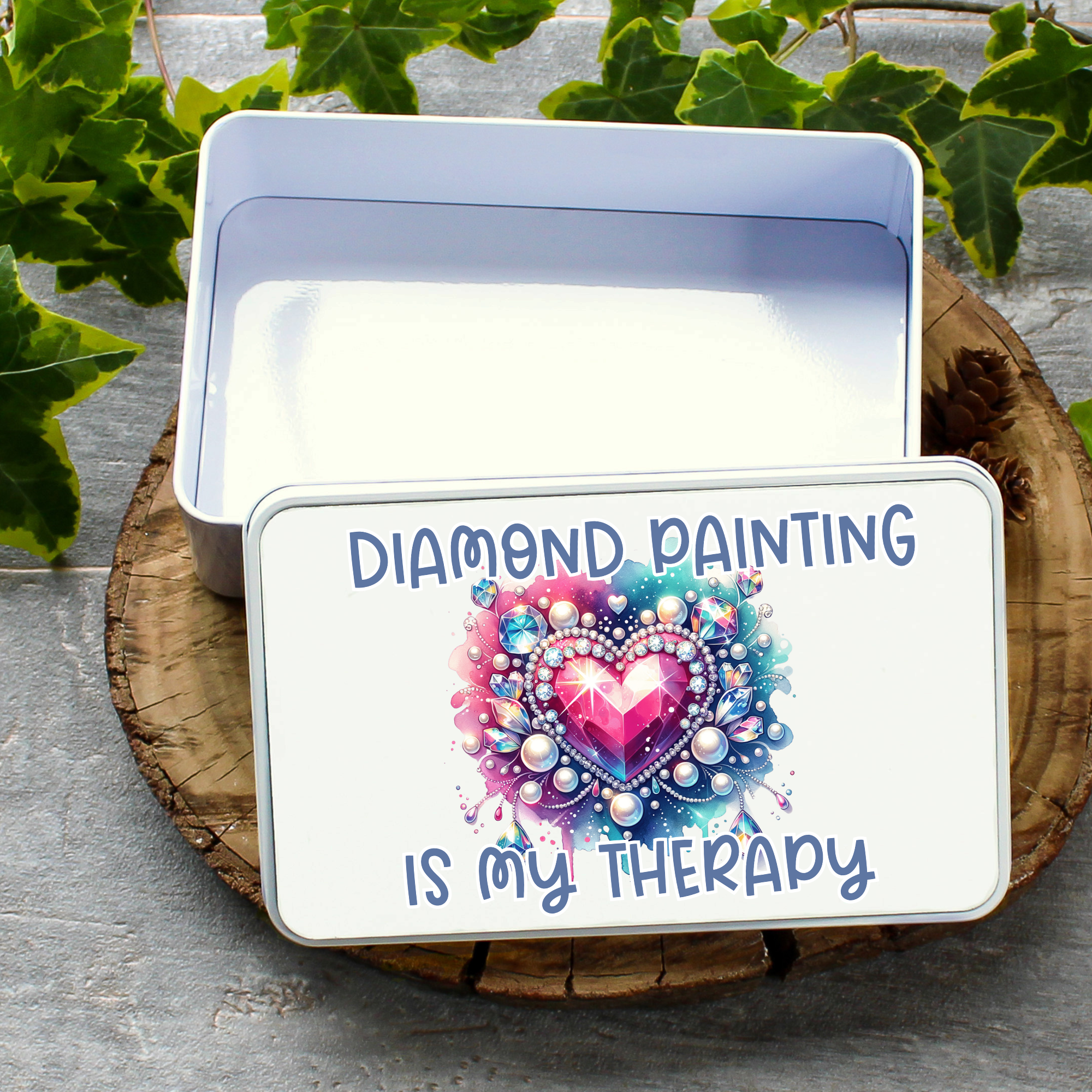 Diamond Painting is My Therapy Tin